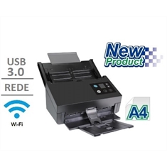 Scanner Avision AD370WN REDE e USB - ADF Duplex 100fls - 70ppm/140ipm